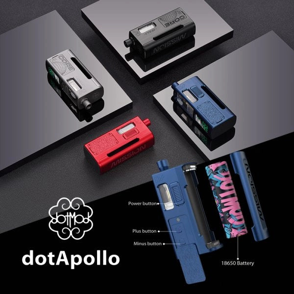Kit dotApollo 4ml 18650 - Dotmod x Mission XV Vapo Mart
