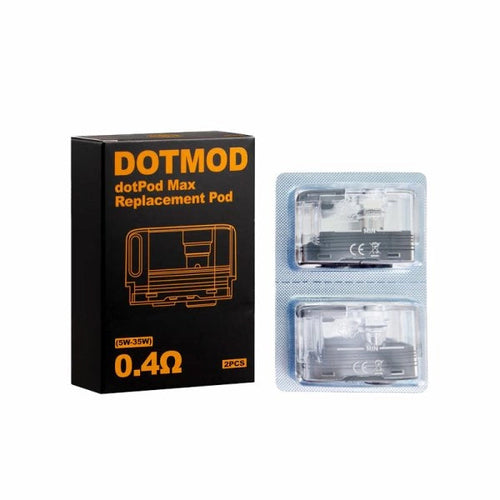 Cartridges DotPod Max 5ml 0.4/0.6/1.0ohm (2pcs) - DotMod Vapo Mart